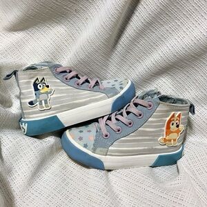 Toddler High-Top Sneakers featuring Bluey & Bingo